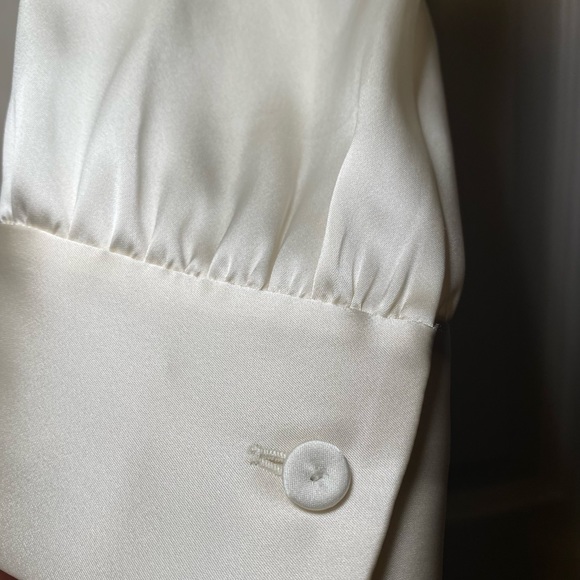 Theory Soft Satin Blouse Size 10 - Picture 6 of 12